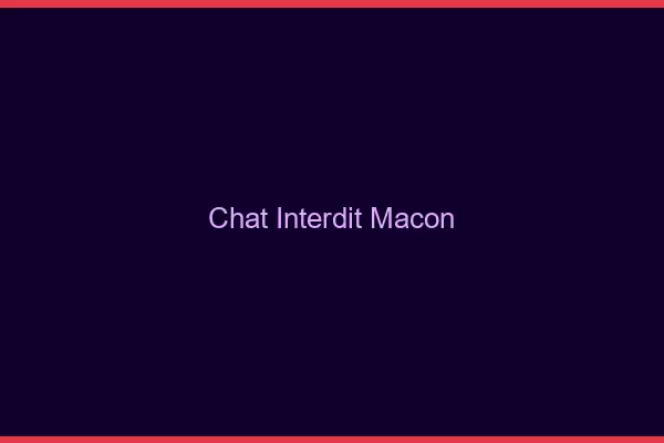 Chat Interdit Mâcon