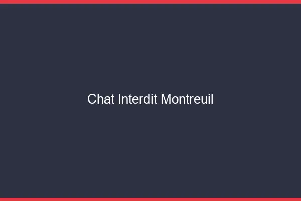Chat Interdit Montreuil