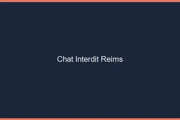 Chat Interdit Reims