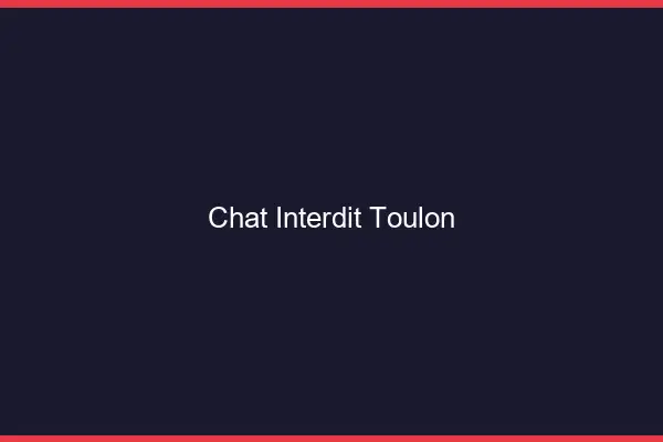 Chat Interdit Toulon