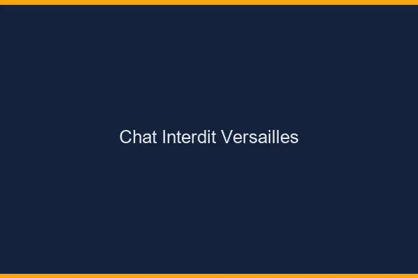 Chat Interdit Versailles