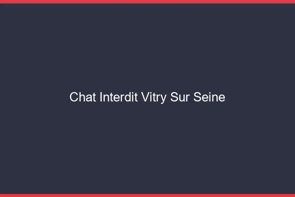 Chat Interdit Vitry-sur-Seine