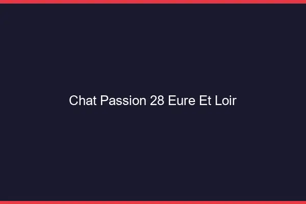 Chat Passion Eure Et Loir