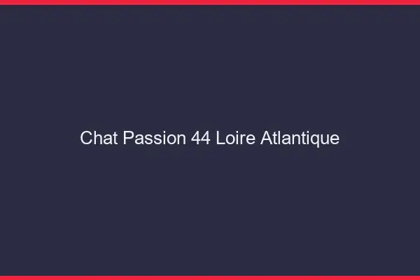 Chat Passion Loire Atlantique