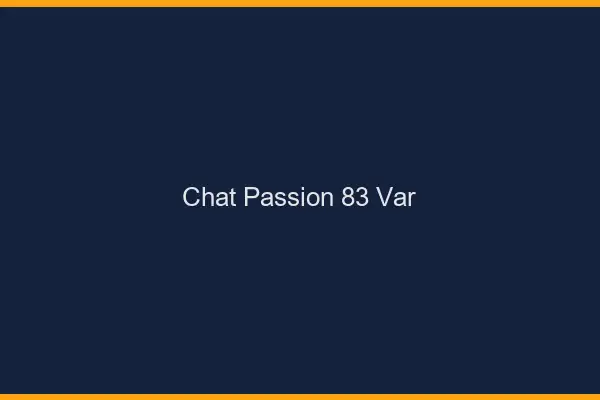 Chat Passion Var