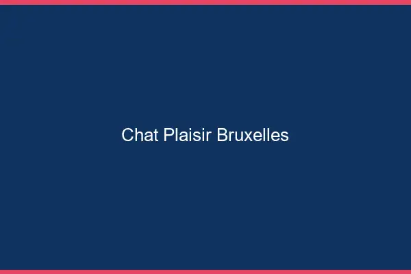Chat Plaisir Bruxelles