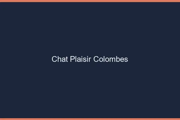 Chat Plaisir Colombes