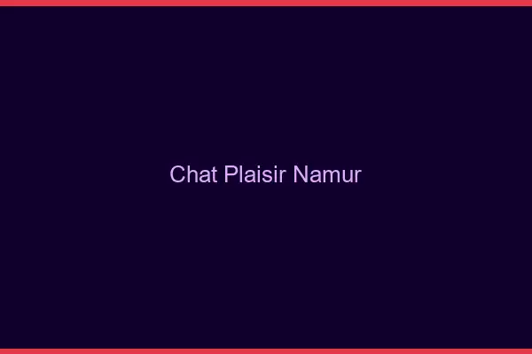 Chat Plaisir Namur