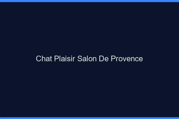Chat Plaisir Salon-de-Provence