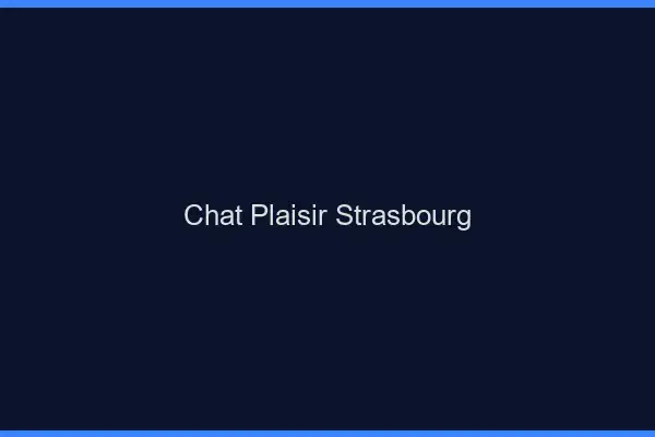 Chat Plaisir Strasbourg