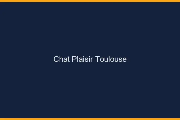 Chat Plaisir Toulouse