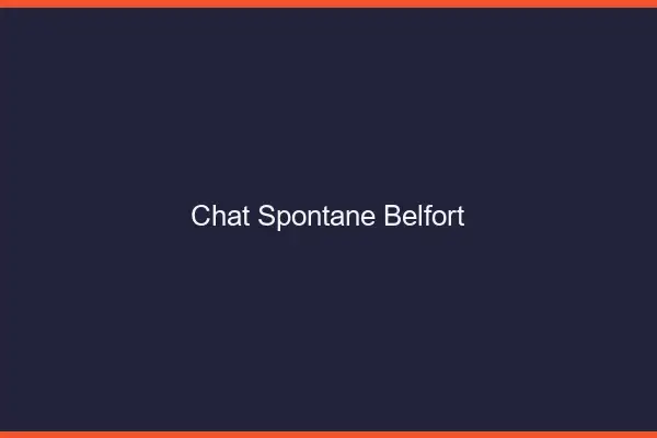 Chat Spontané Belfort