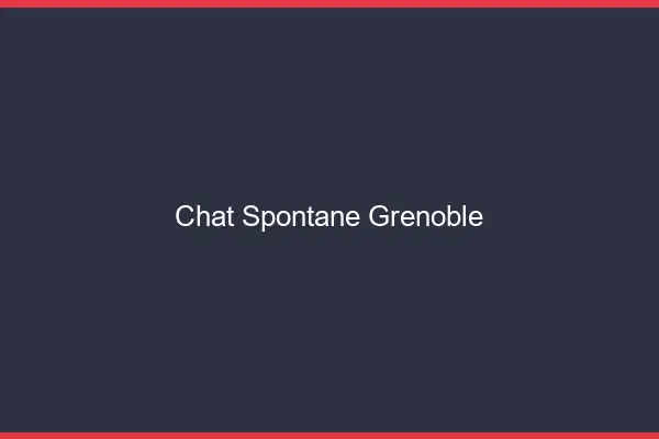 Chat Spontané Grenoble