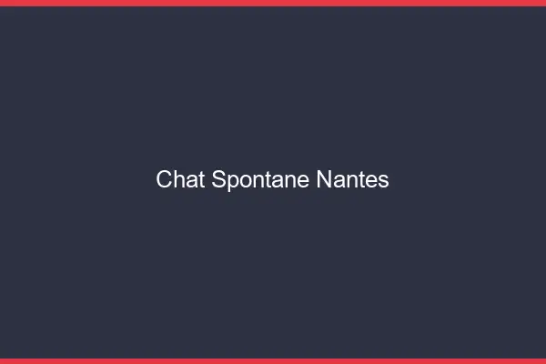 Chat Spontané Nantes
