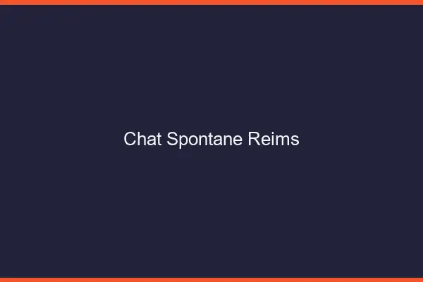 Chat Spontané Reims