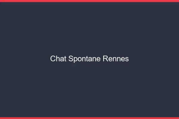 Chat Spontané Rennes