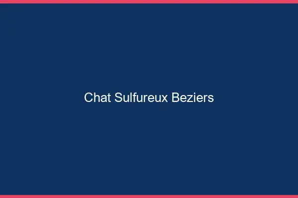 Chat Sulfureux Béziers