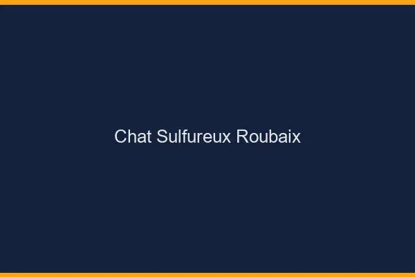 Chat Sulfureux Roubaix