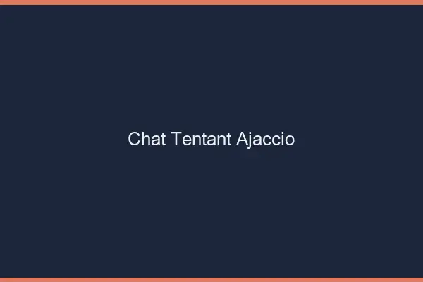 Chat Tentant Ajaccio
