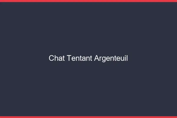 Chat Tentant Argenteuil