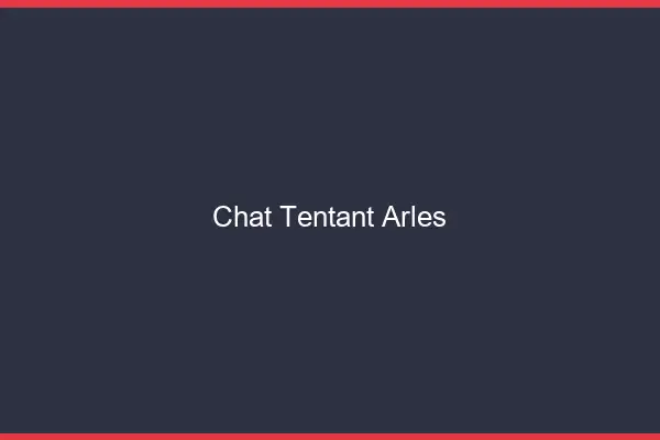Chat Tentant Arles