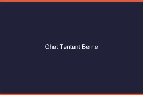 Chat Tentant Berne