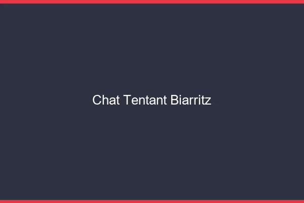 Chat Tentant Biarritz
