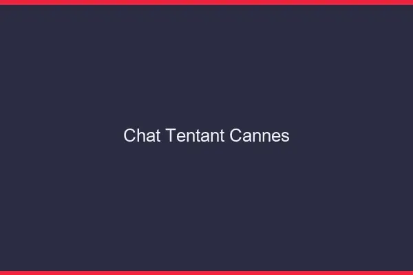 Chat Tentant Cannes