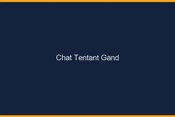 Chat Tentant Gand