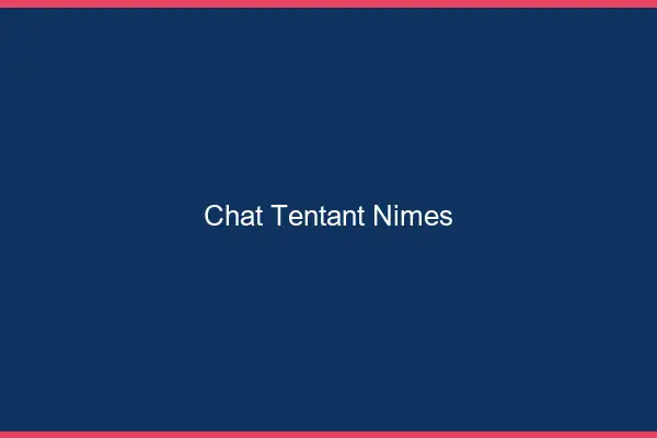 Chat Tentant Nîmes