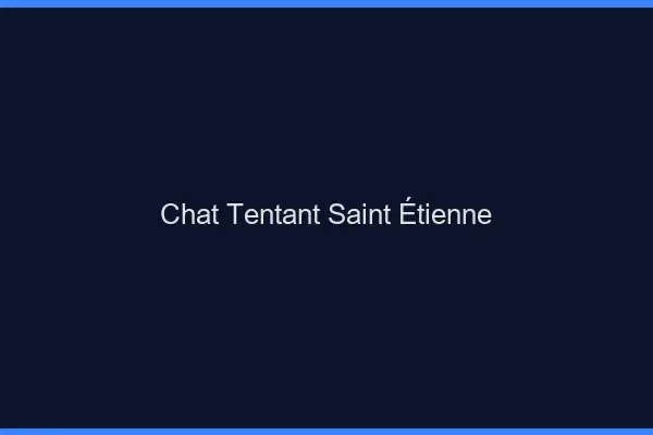 Chat Tentant Saint-Étienne