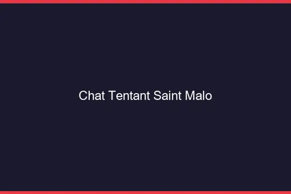 Chat Tentant Saint-Malo