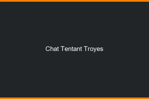 Chat Tentant Troyes