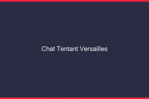 Chat Tentant Versailles