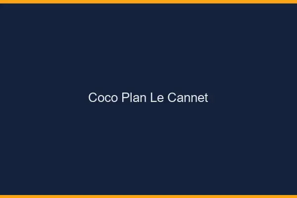 Coco Plan Le Cannet