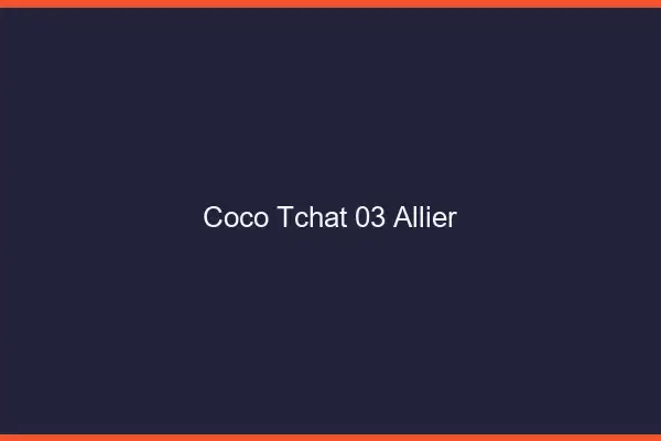 Coco Tchat Allier