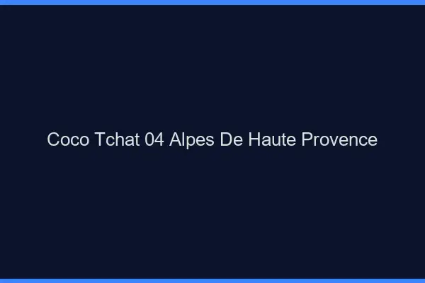 Coco Tchat Alpes De Haute Provence
