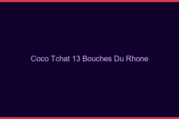 Coco Tchat Bouches Du Rhone
