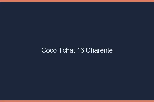 Coco Tchat Charente