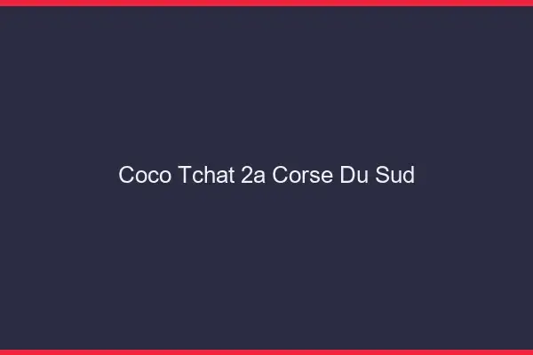 Coco Tchat Corse Du Sud