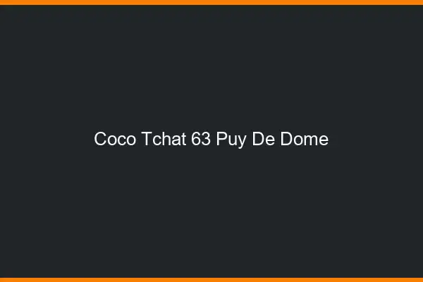 Coco Tchat Puy De Dome