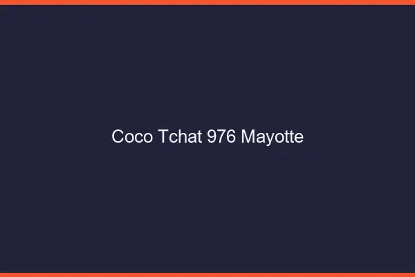 Coco Tchat Mayotte