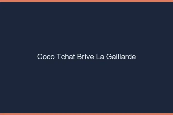 Coco Tchat Brive-la-Gaillarde