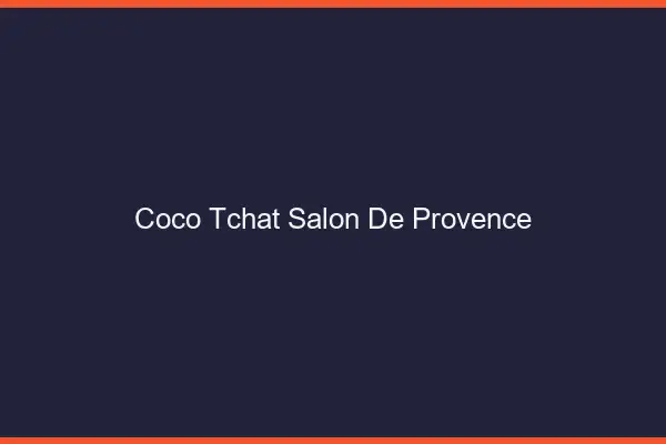 Coco Tchat Salon-de-Provence