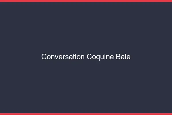 Conversation Coquine Bâle