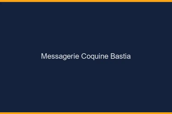Messagerie Coquine Bastia