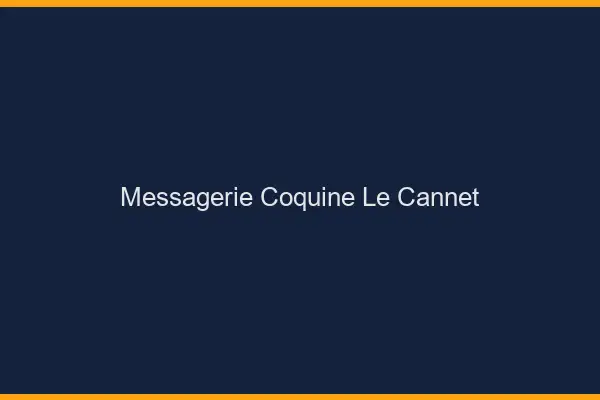 Messagerie Coquine Le Cannet