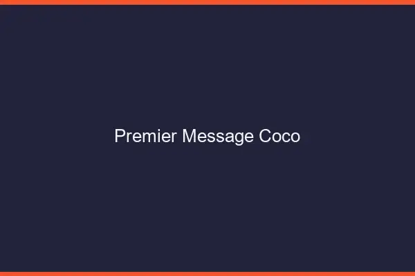 Premier Message Coco