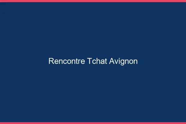 Rencontre Tchat Avignon