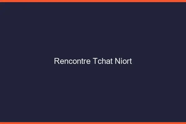 Rencontre Tchat Niort